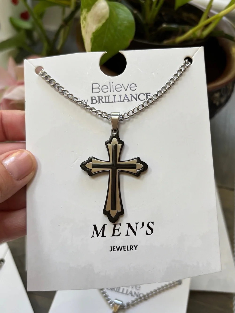 Believe by Brilliance Men's Cross Necklaces NWT (set of 5)